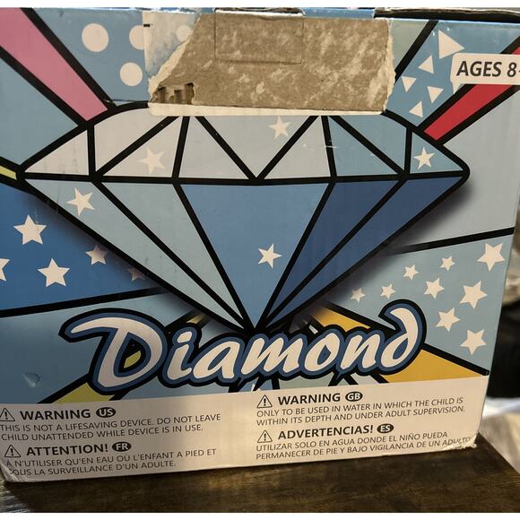 Diamond Ring Tube Pool Float Inflatable Jasonwell Floats Engagement Open Box - Picture 7 of 8